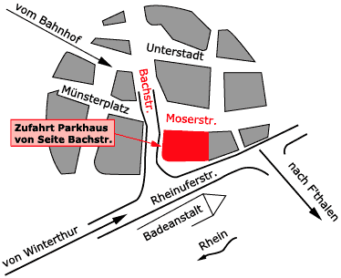 Lageplan der Wst Rellstab Schmid AG in Schaffhausen